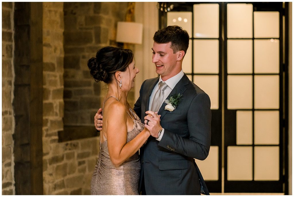 Mother and Son First Dance at the Elora Mill